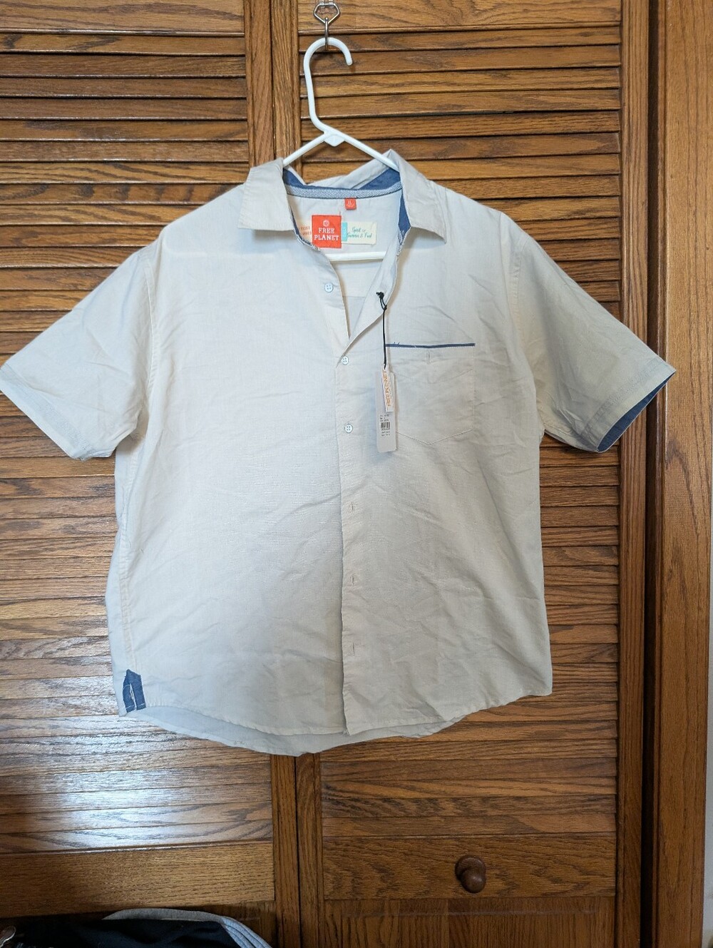 Free Planet NWT Spirit Of Summer And Fall Men's Button Down Shirt Size XL